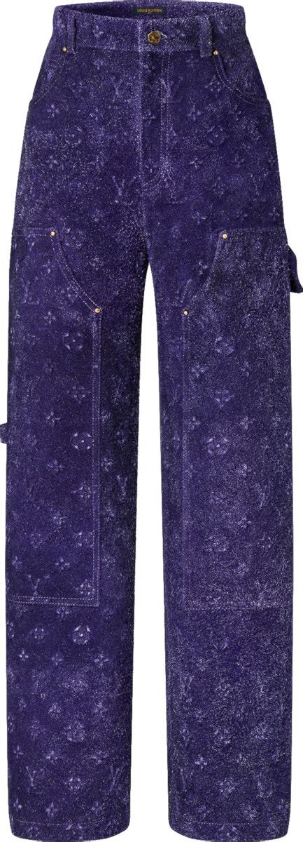 purple lv pants